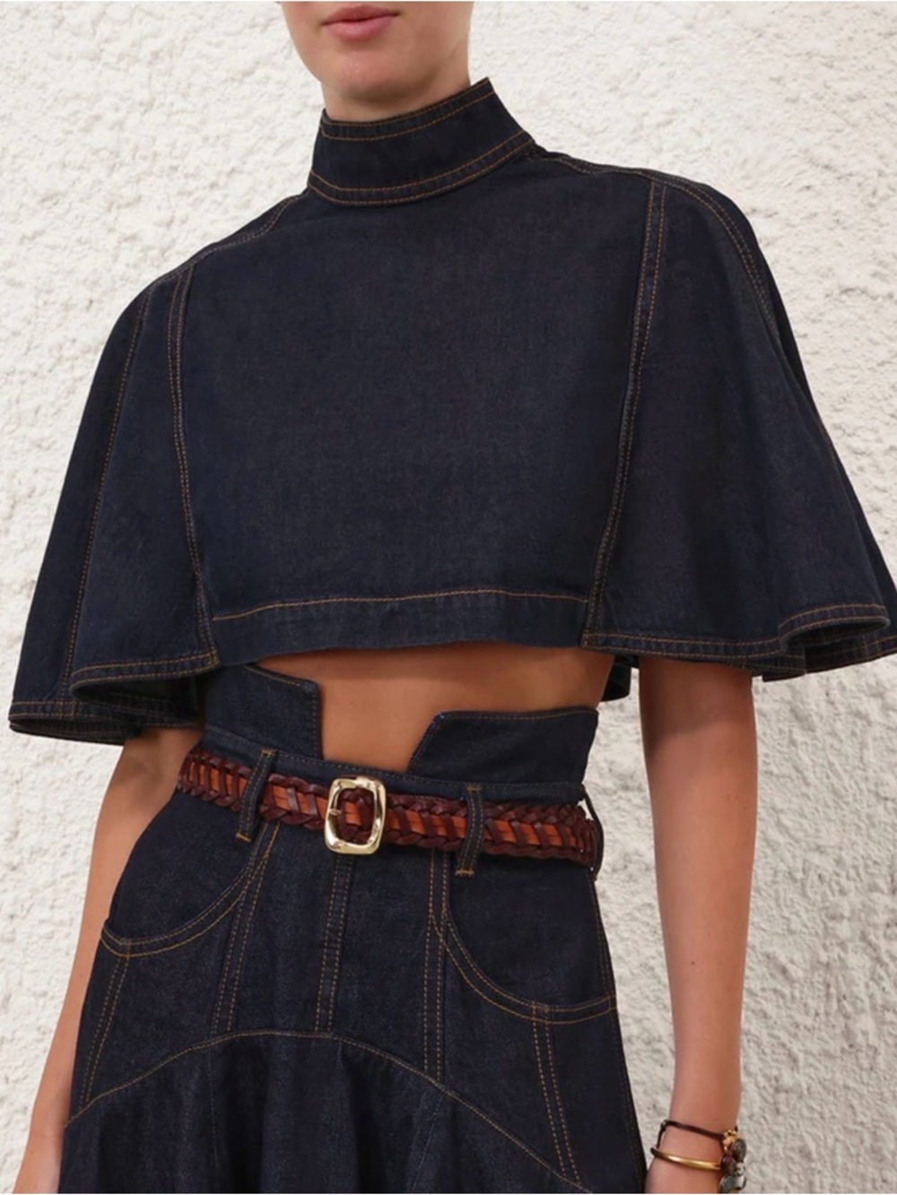Zimmermann LUNA DENIM CAPELET - Picture 3 of 8